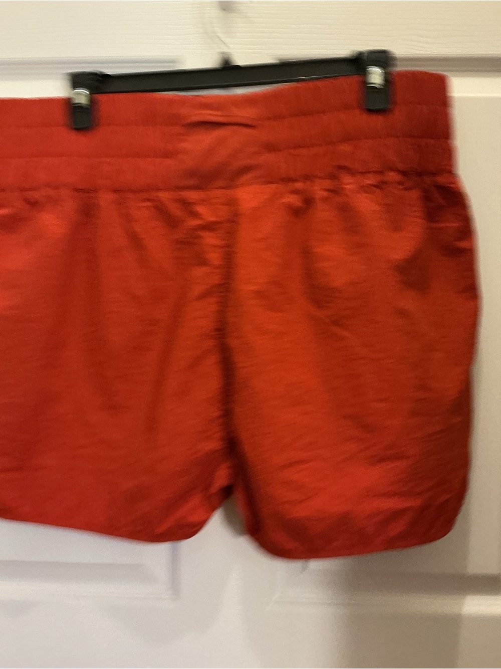 Women’s Terra-cotta Color Elastic-Waist Active Shorts High Waist 18” Length - Picture 9 of 12